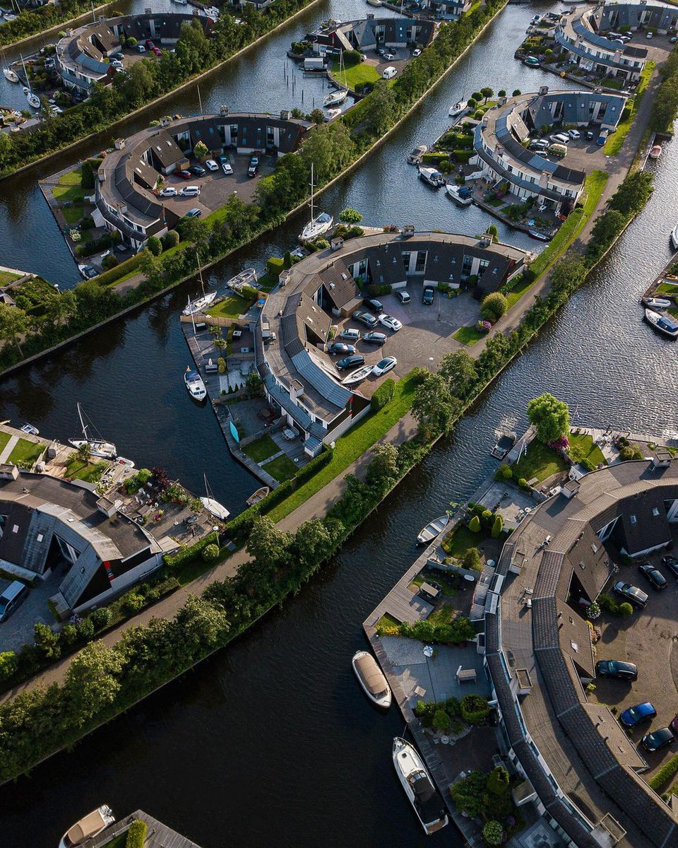 A rather ingenious use of space - Lemmer, Netherlands. Feel free to explore it on Google Maps.