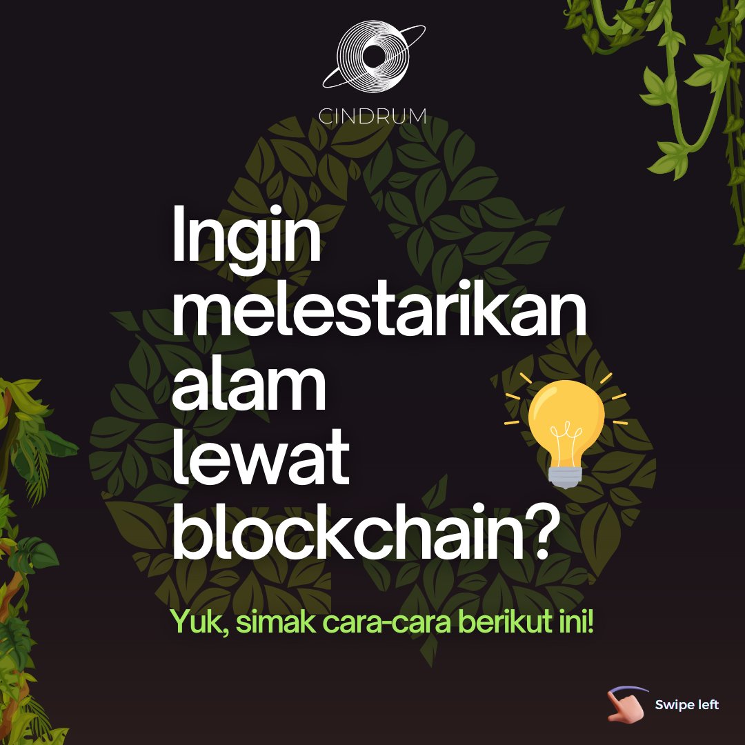 riotdarling_w3's tweet photo. Hello, Cindrumthusiast! 
Dalam rangka merayakan Hari Lingkungan Sedunia, yuk, kita kenalan sama 2 project blockchain yang terus berusaha melestarikan lingkungan dan bumi kita ❤️🌏

#WorldEnvironmentDay2023 #CINDRUM #metaverse #ecoterra #fundtheplanet #savetheplanet #recycle https://t.co/dLDeLXukmQ
