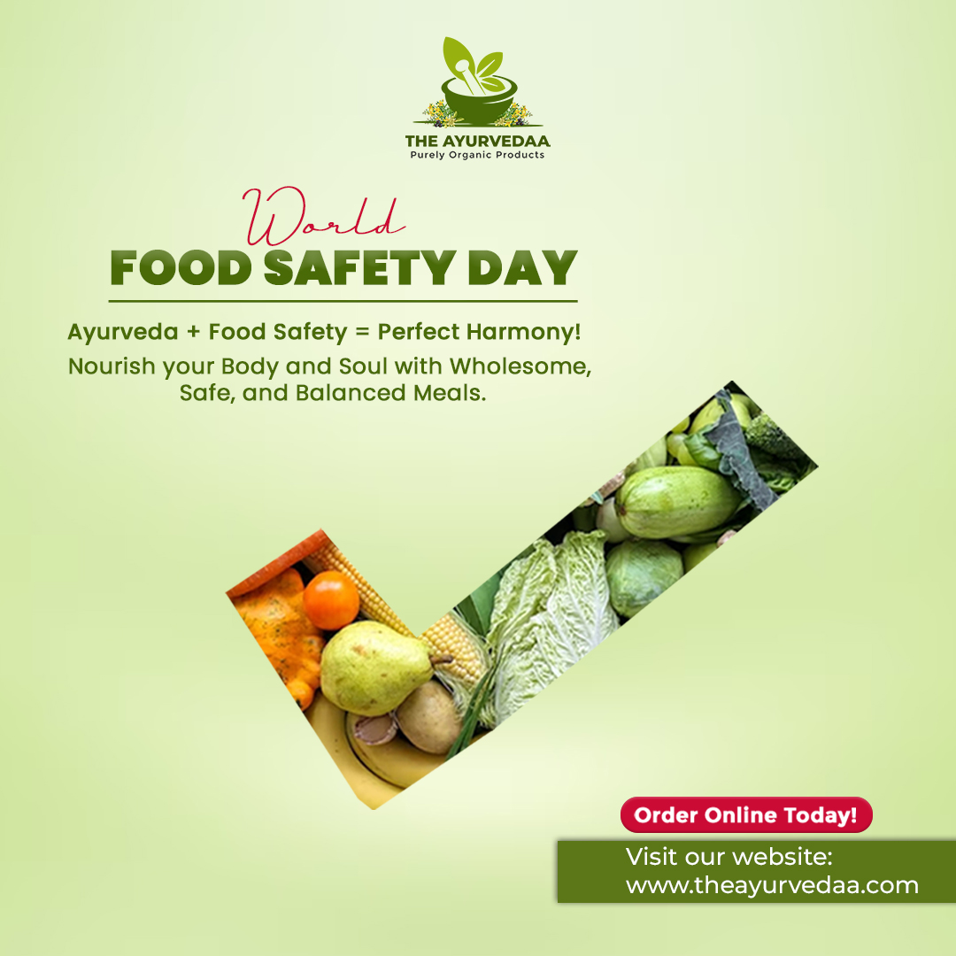 On World Food Safety Day, we celebrate the perfect harmony between Ayurveda and food safety. Nourish your body and soul with wholesome meals.
#FoodSafetyDay #AyurvedaWellness #hunger #foodie #foodblogger #stopfoodwaste #foodporn #foodlover #indore #madhyapradesh #TheAyurvedaa