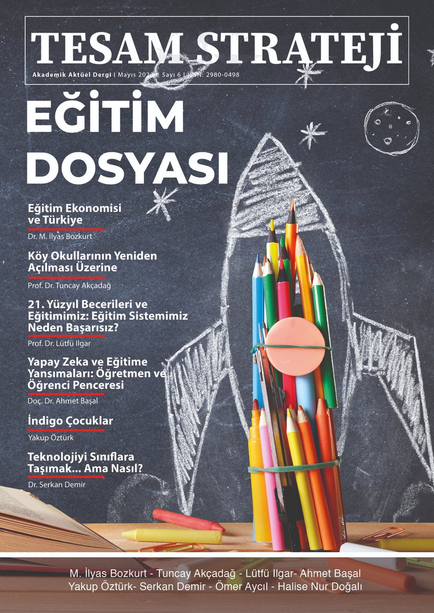 TESAM (@tesamtr) on Twitter photo TESAM Strateji Dergisi 6. Sayısı yayımlandı!
Dergiye erişim için tıklayınız:
📖 tesam.org.tr/6-sayi-egitim-…
✍ <a href="/ilyasbozkurt_tr/">Dr. İlyas Bozkurt</a> <a href="/tuncayakcadag/">Tuncay Akçadağ (Prof. Dr.)</a> <a href="/lutfuilgar/">Lütfü İLGAR</a> @AhmBsl <a href="/yakupozturk/">yakup Öztürk</a> <a href="/dr_serkandemir/">Doç.Dr. Serkan Demir</a> <a href="/omeraycil/">Ömer AYCIL✴</a> @halisenuarslann
#eğitim #okul #öğretmen #öğrenci #yapayzeka #teknoloji TESAM Strateji Dergisi 6. Sayısı yayımlandı!
Dergiye erişim için tıklayınız:
📖 tesam.org.tr/6-sayi-egitim-…
✍ <a href="/ilyasbozkurt_tr/">Dr. İlyas Bozkurt</a> <a href="/tuncayakcadag/">Tuncay Akçadağ (Prof. Dr.)</a> <a href="/lutfuilgar/">Lütfü İLGAR</a> @AhmBsl <a href="/yakupozturk/">yakup Öztürk</a> <a href="/dr_serkandemir/">Doç.Dr. Serkan Demir</a> <a href="/omeraycil/">Ömer AYCIL✴</a> @halisenuarslann
#eğitim #okul #öğretmen #öğrenci #yapayzeka #teknoloji