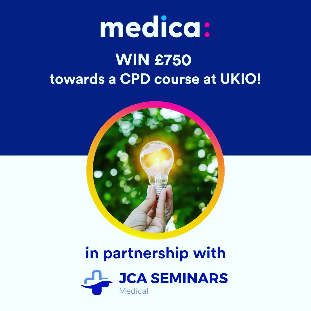 At @UKIOCongress ? There's still time to enter the £750 prize draw at the Medica stand. Visit @MedicaGroup today, just next to our friends @GEHealthCare

Don't forget to pick up your 10% voucher to use on a course in June 

#UKIO2023 #UKIO #UKIO23 #Radiology #imagingcourse