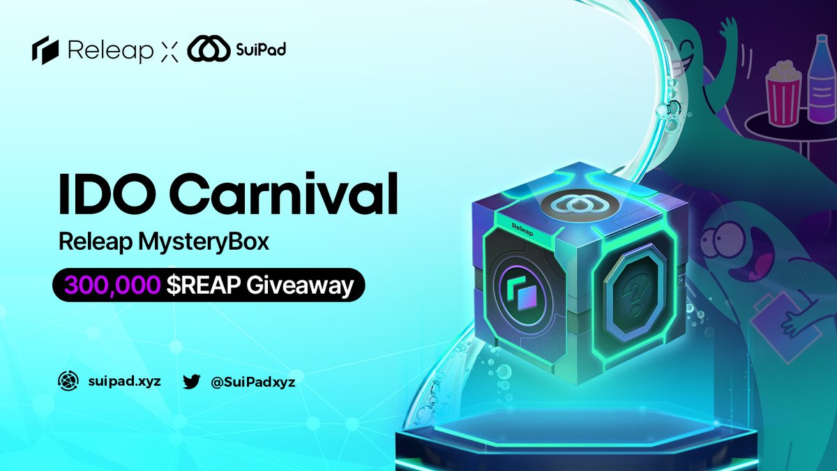 SuiPadxyz's tweet photo. There is always another big wave, #SuiArmy! 
Unlock the secrets of the Releap MysteryBox Campaign! 🎁

Discover the power of a fully decentralized social graph with @Releap_IO, powered by the #SuiNetwork . Join now and stand a chance to win an incredible prize of 300,000 $REAP! 🚀

Good luck and have fun👇
https://t.co/B7yFnI98Lv