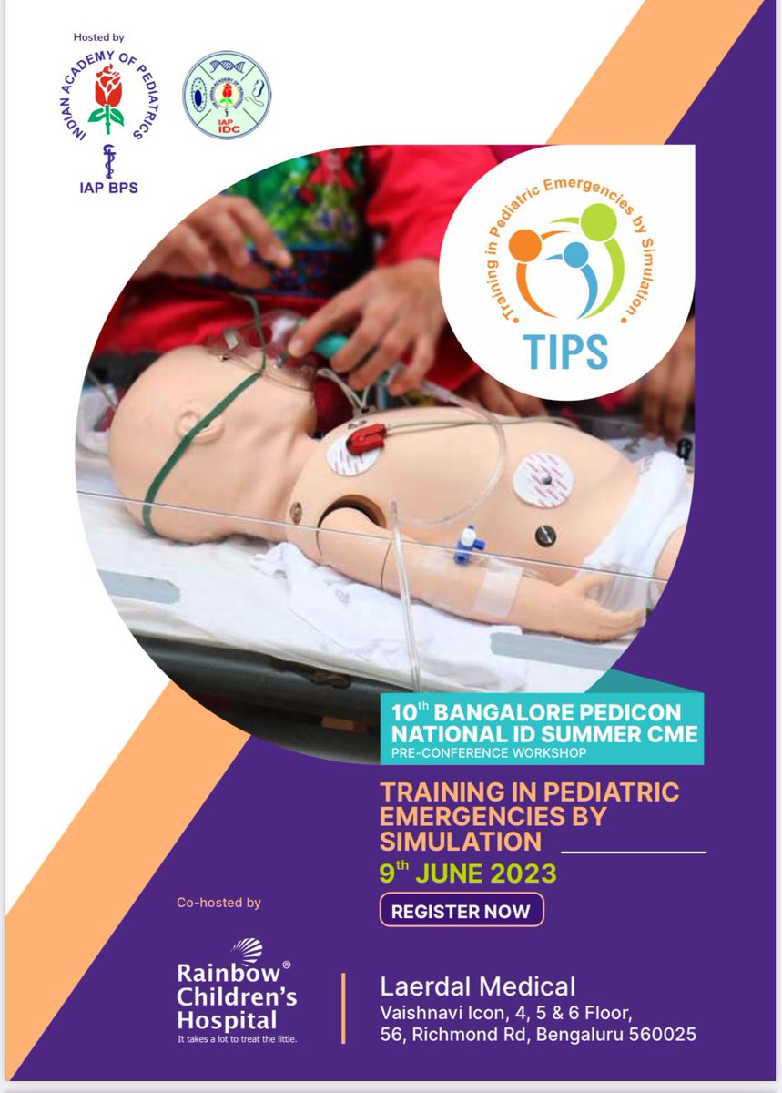 Register for the most sought after simulation workshop in pediatric emergencies- slots filling soon! @rakshay_shetty @drdippi @RchPicu @OpenPicu