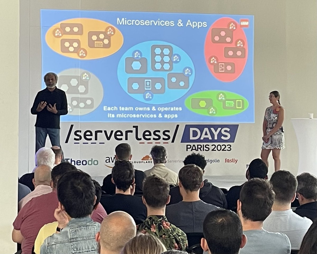 Luc van Donkersgoed (@donkersgood) on Twitter photo Next up at <a href="/ServerlessParis/">ServerlessDays Paris</a>: Sheen Brisals and Clara Villa talk about the serverless journey at LEGO.
There are so many valuable insights in this talk! Next up at <a href="/ServerlessParis/">ServerlessDays Paris</a>: Sheen Brisals and Clara Villa talk about the serverless journey at LEGO.
There are so many valuable insights in this talk!