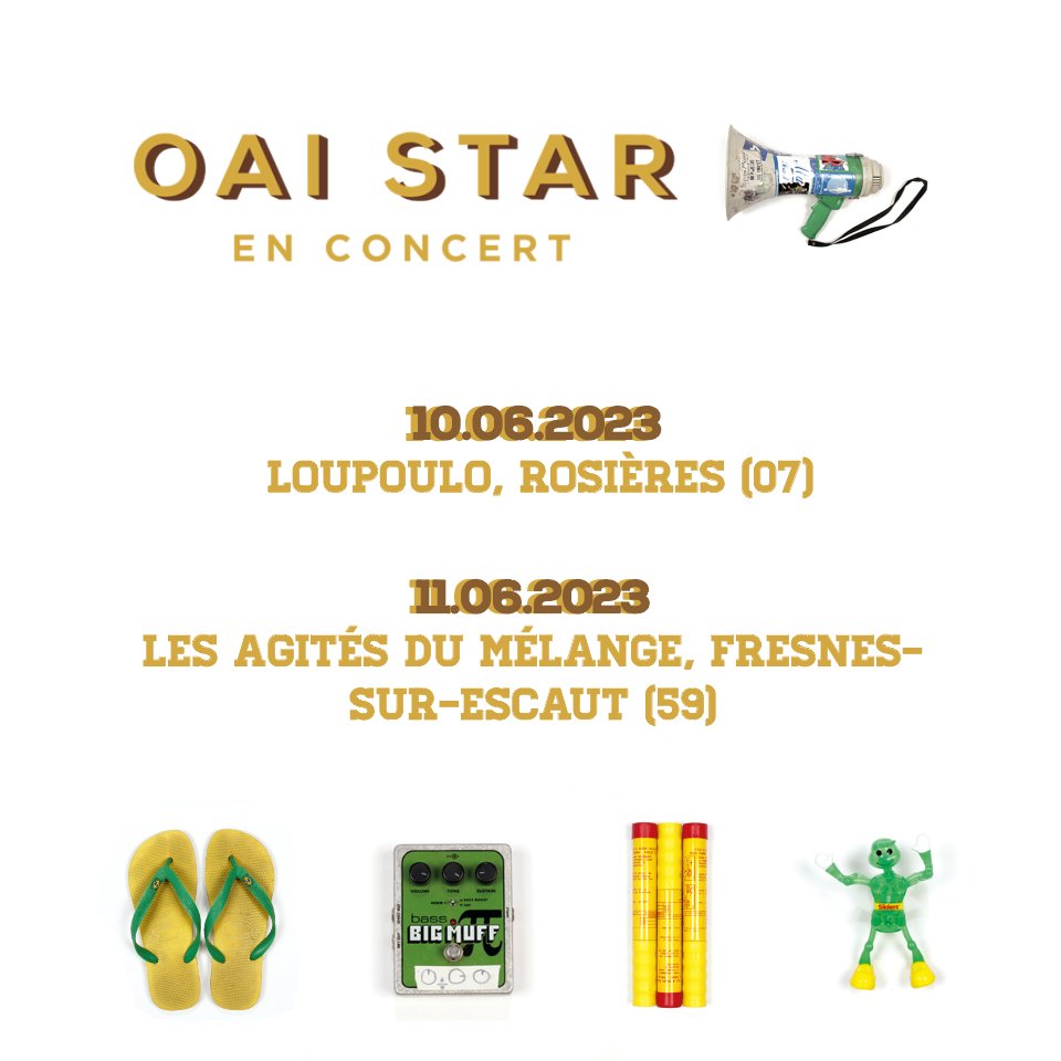 Chauffe bien tes ménisques, on débarque ce week-end au Loupoulo (Rosières) et pour les Agités Du Mélange (Freines-Sur-Escaut) 🤘🏼🔥  #oaistar #concert #tournée #zuluoscarbravoindia #loupolo #lesagitésdumélange