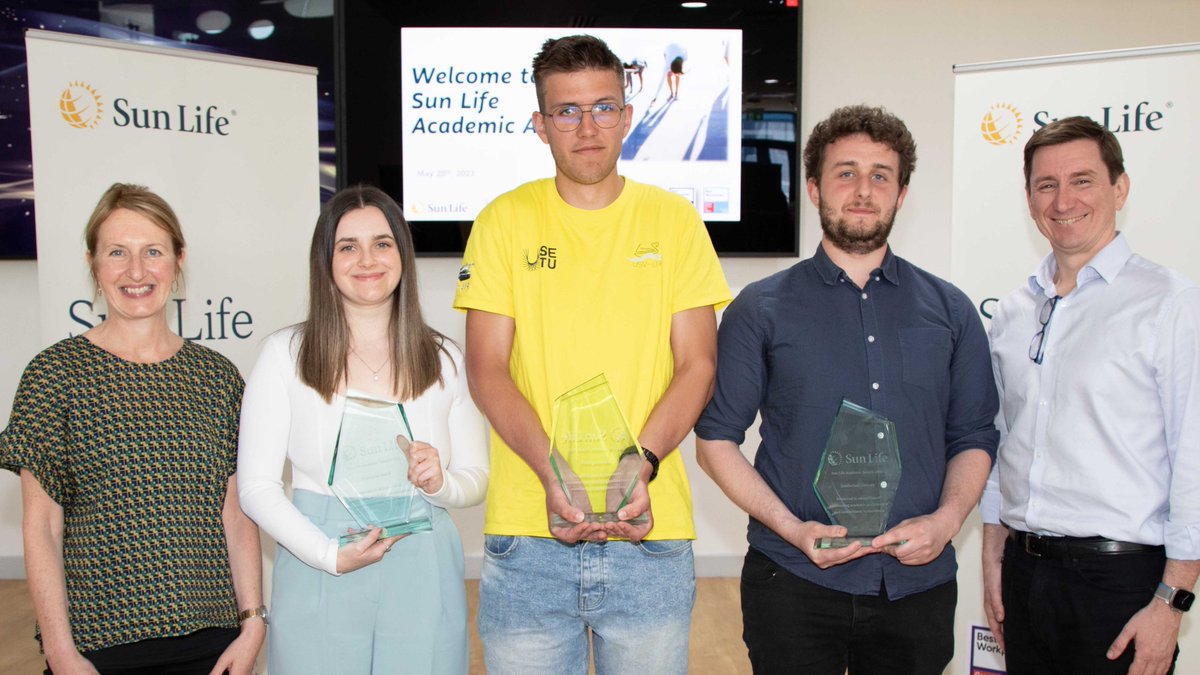 ComputingAtSETU's tweet photo. A huge congratulations again to Rebecca Troy  (https://t.co/CfpIq4Ozqs) &amp; Dominik Wawak (https://t.co/melYY0J7Eq) from SETU Waterford and Oisin Hickey from SETU Carlow on winning the Sun Life Awards for their Final Year Computing Projects. The future is bright! https://t.co/dJ9UBxpRe3