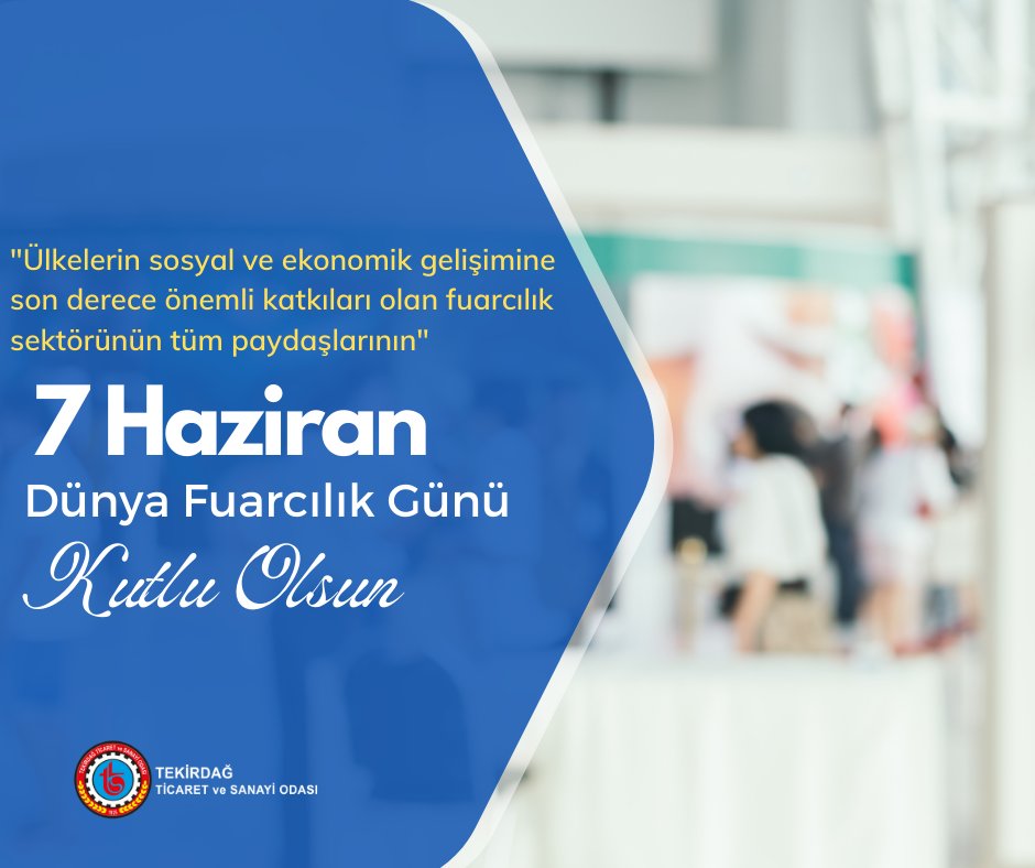 Şirketlerimizin müşterilere ve pazardaki güncel bilgilere ulaşmasını sağlayan, ekonomi ve sektörlerin vitrini, şehirler için 'dünyaya açılan kapı' olan fuarcılık sektörünün #DünyaFuarcılıkGünü'nü en içten dileklerimle kutluyorum. #GED2023