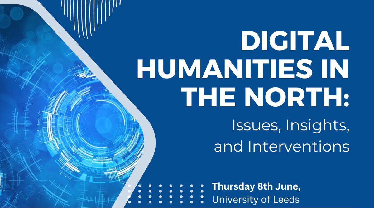 We’re looking forward to welcoming Digital Humanities Researchers from across the N8 to our community day in Leeds tomorrow! Stay tuned for live tweets from the event to hear about the fantastic research discussed! 
Check out the abstracts➡️ n8cir.org.uk/events/digital…