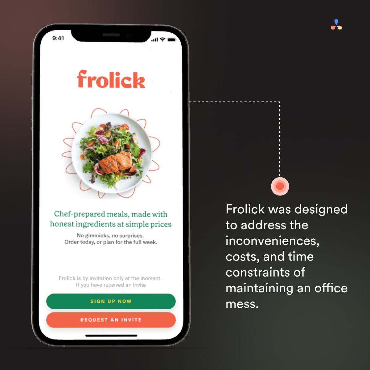 able_hq's tweet image. Our user-friendly interface and comprehensive operations system for Frolick's corporate meal app made meal planning a breeze for both employers and employees, both saving time and reducing stress!
Read more: buff.ly/3IY4d3J
#website #websitedesign #uiuxdesign