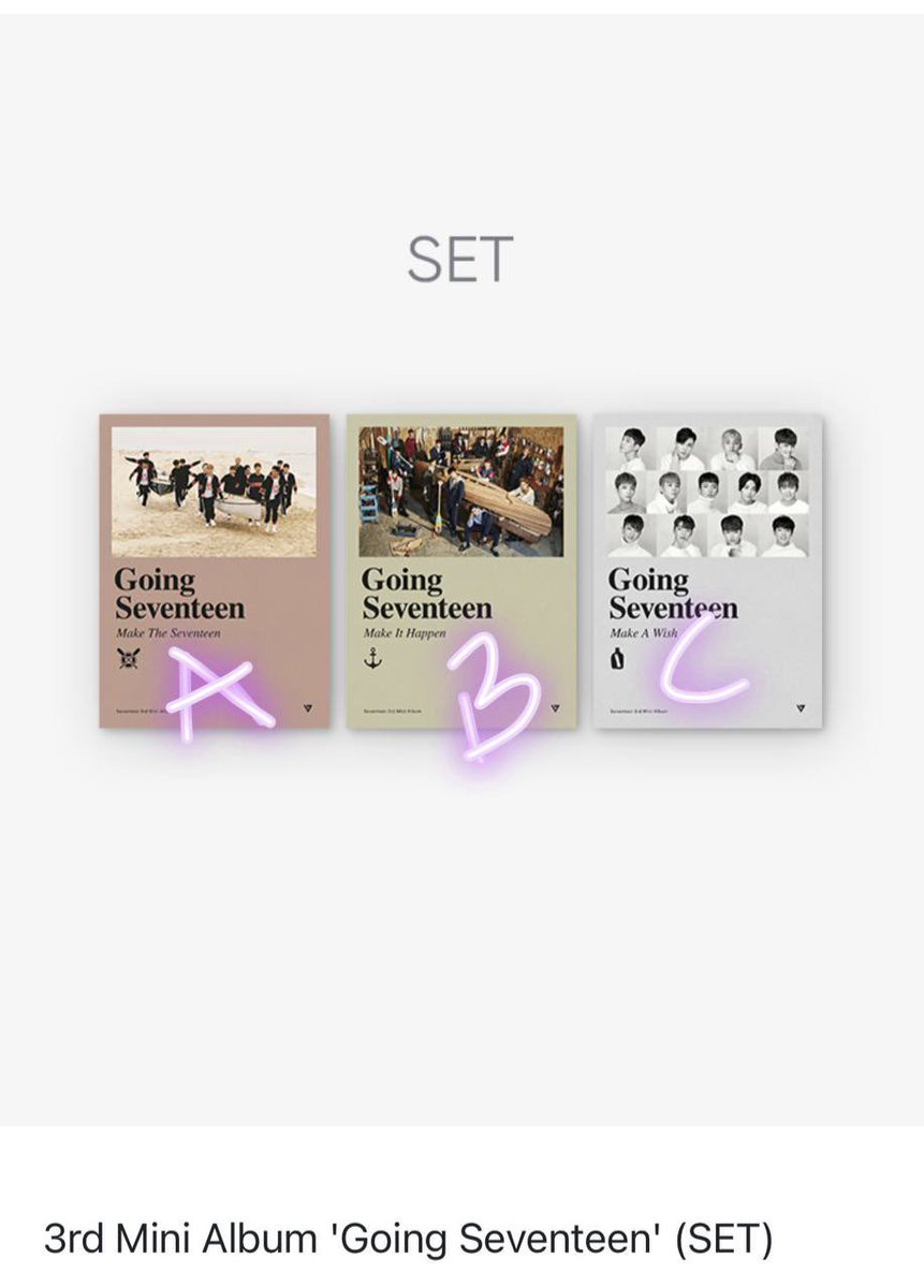 vjaeff's tweet image. [HELP RT - MY🇲🇾]
SEVENTEEN 3rd Mini Album "GOING SEVENTEEN"

RM58

A✅✅✅
B✅✅✅
C✅✅✅

- exc ems and local postage 
- no backout

#pasarseventeen #pasarseventeenmy #pasarsvt @PasarSeventeen
