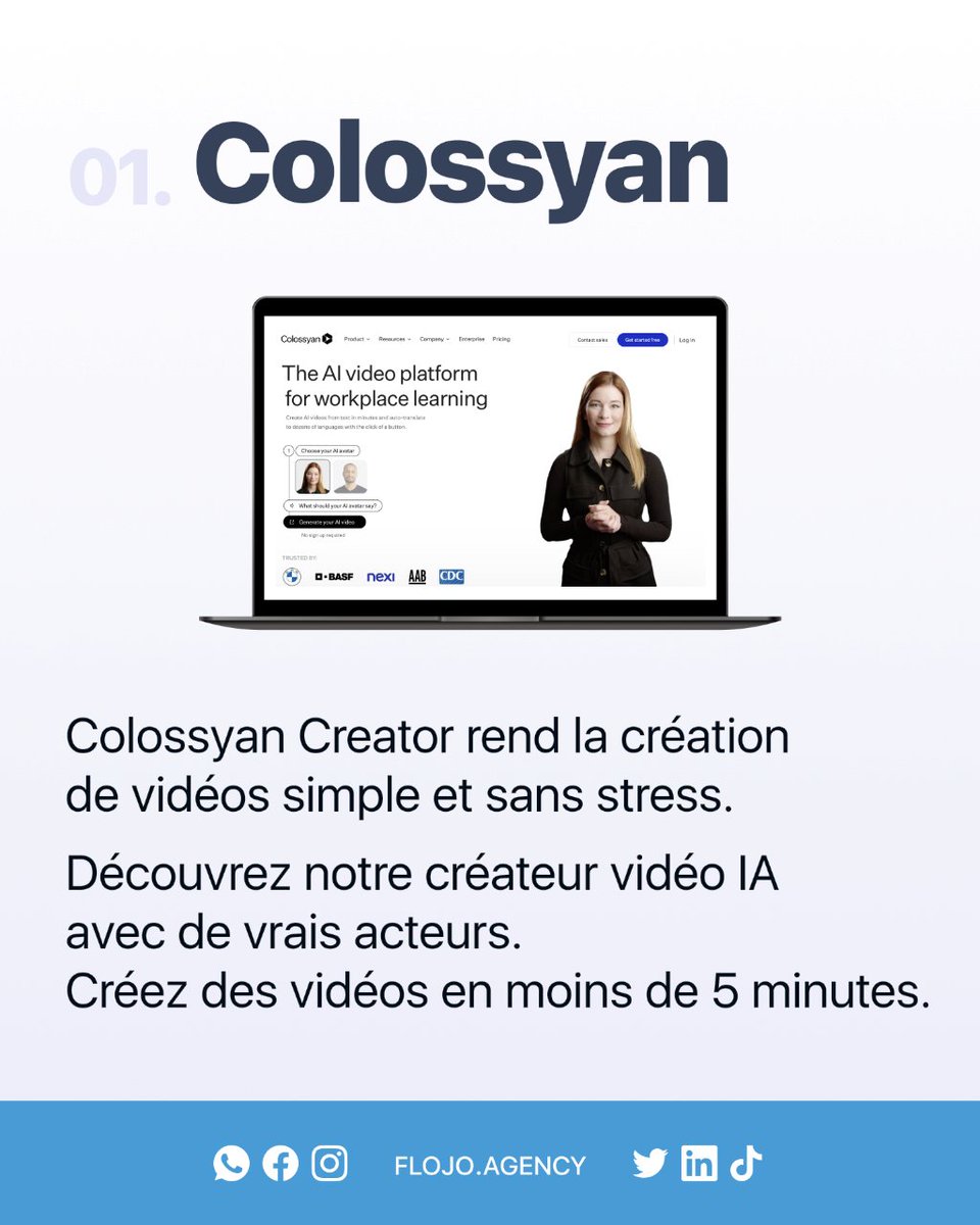 Studjoow's tweet photo. Découvrez nos 5 #intelligence #artificielle pour créer vos #vidéos ! 
Chaque semaine, nous vous proposons différentes intelligences artificielles pour #booster votre #productivité et vous donner des #tips pour aller encore plus loin. https://t.co/5X47XkAhjX