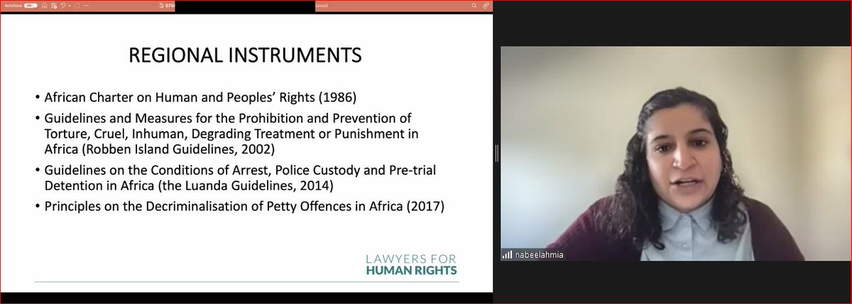Dr Dorcas B LLD. (UP) (@basimanyaned) on Twitter photo #AHRC2023_APOC
<a href="/CHR_HumanRights/">CentreForHumanRights</a>
<a href="/UPLawFaculty/">UP Law</a>
Moving on with discussions on 'Basic guarantees around arrest and detention' - regional human rights instruments
<a href="/NabeelahMia/">Nabeelah Mia</a>
Head Penal Reform Programme
<a href="/LHR_SA/">Lawyers for Human Rights</a> #AHRC2023_APOC
<a href="/CHR_HumanRights/">CentreForHumanRights</a>
<a href="/UPLawFaculty/">UP Law</a>
Moving on with discussions on 'Basic guarantees around arrest and detention' - regional human rights instruments
<a href="/NabeelahMia/">Nabeelah Mia</a>
Head Penal Reform Programme
<a href="/LHR_SA/">Lawyers for Human Rights</a>