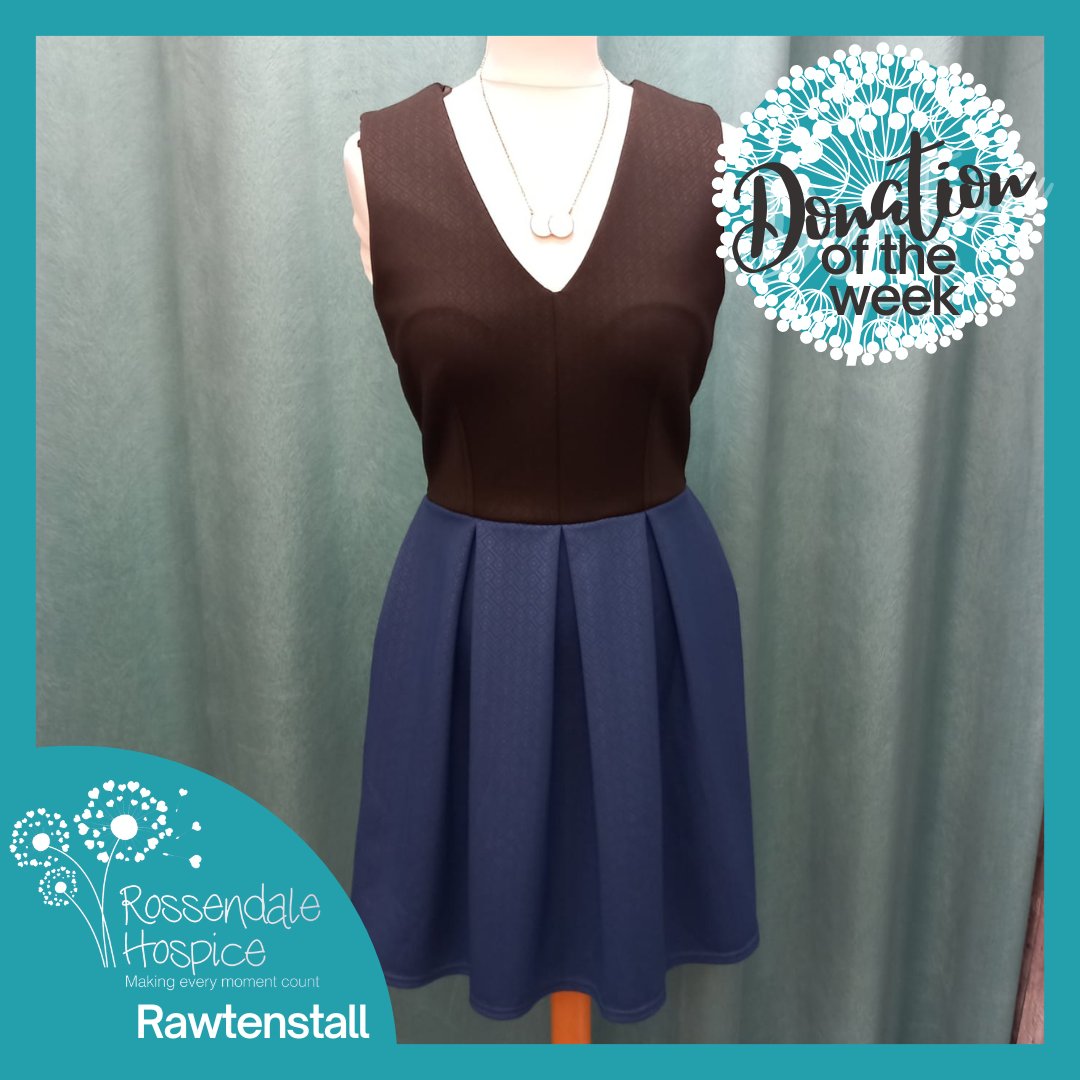RossHospice's tweet image. It's #DonationOfTheWeek time and this week we have this stunning Closet label, size 10 dress. Originally £42, selling at our Haslingden shop for a steal at £9.95.

We are open Monday - Saturday, 9:30am - 4:30pm 

#BNWT #SustainableFashion #charityfind