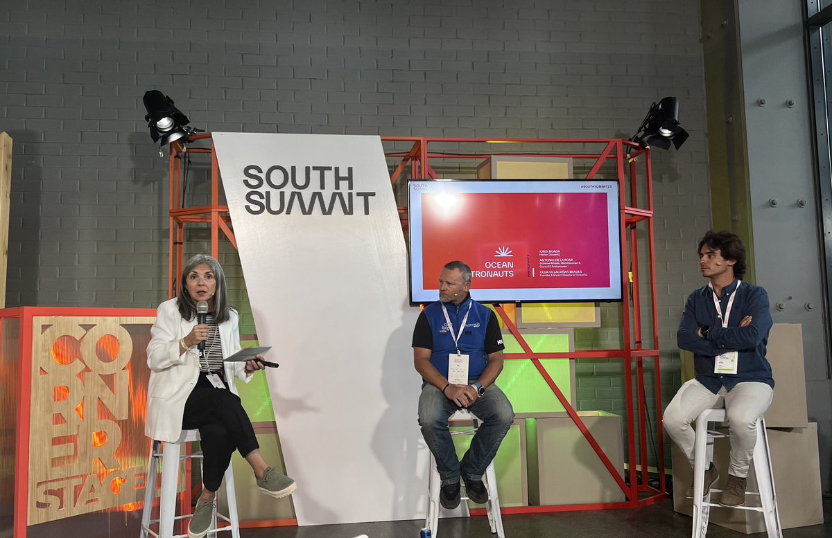 south_summit's tweet photo. Calling ALL ocean lovers🌊💙
Join us at #SouthSummit23 in the #CornerStage to deep dive into innovative approaches that harmonize economic growth with sustainable practices. Let’s hear it Olga Villacañas and Antonio De la Rosa (@_ocean52), Jordi Boada (CEAB)! https://t.co/G2zOmebAyI