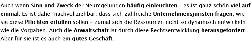 Loeffel_Abrar's tweet photo. #KMU müssen jetzt ganz stark sein: 

Digital Marktes Act, Digital Services Act, Data Governance Act, Data Act, AI Act, Novellen im Bereich Produkt- und KI-Haftung, Hinweisgeberschutz, Arbeitszeiterfassung, EU-Lieferkettengesetz... 

Hierzu @tofreudenberg heute in NJW Newsletter: https://t.co/X2dvfSTv09