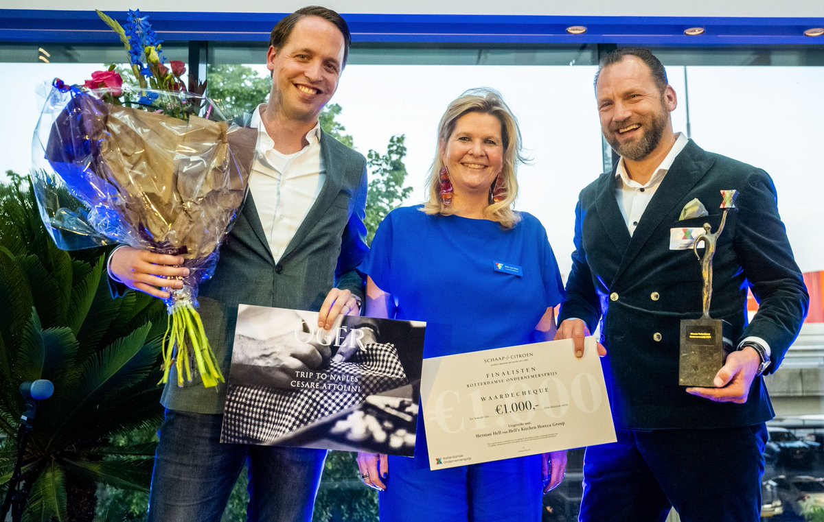 Horecagroep van Herman Hell wint Rotterdamse Ondernemersprijs 
“Ware gastheer voor de stad!”
rotterdamseondernemersprijs.nl #rotterdam #ondernemersprijs