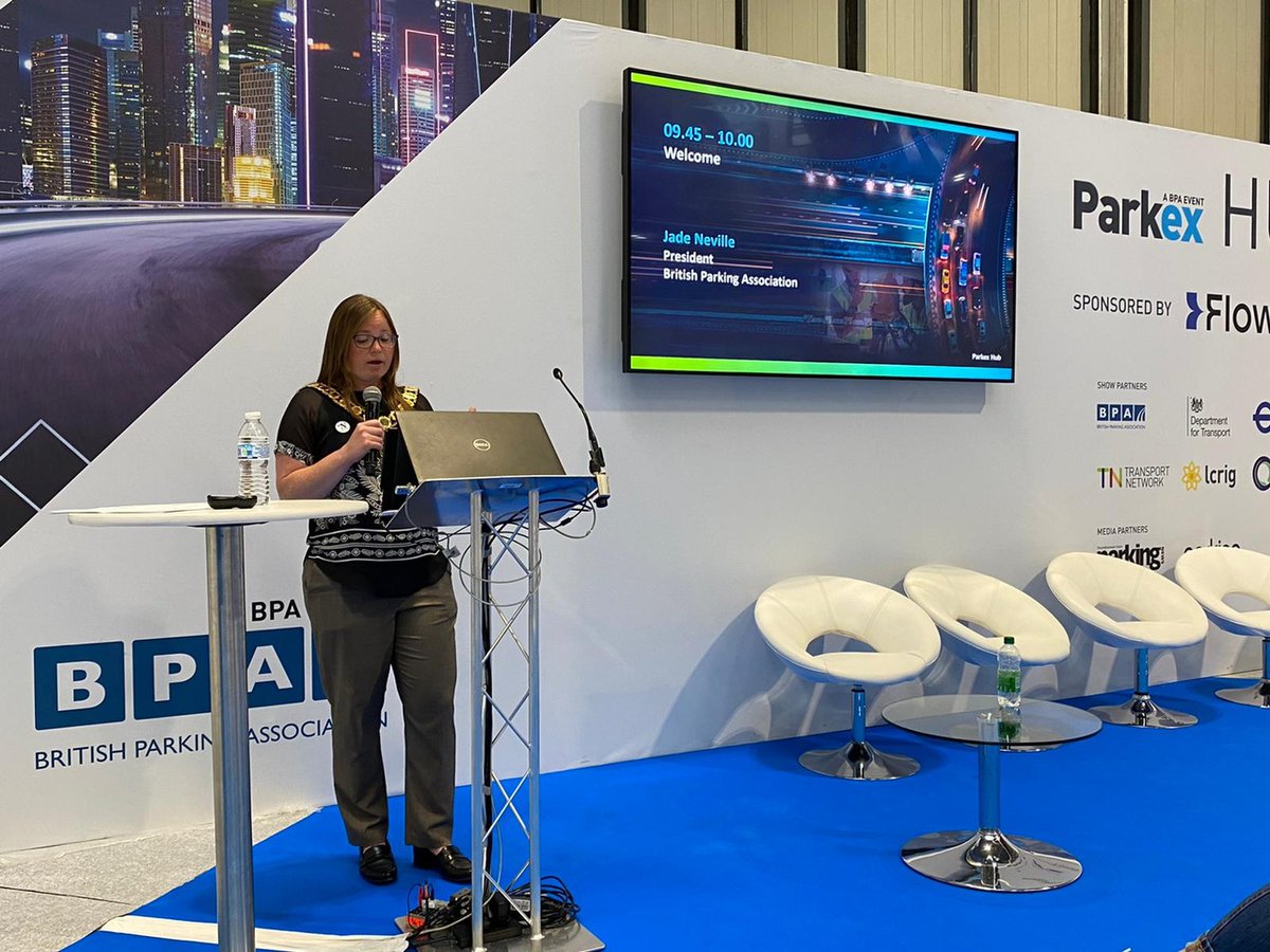 BritishParking's tweet photo. Our President - Jade Neville kicks off Day 2๏ธโฃ of @Parkex_BPA with a warm welcome speech!
Here's what's on today:
- The Private Parking Code and associated framework
- Addressing frontline officer abuse
- Innovation Trail
- Women in Parking Group
#Parkex2023 #BPAEvent https://t.co/rY5G7yVMvW