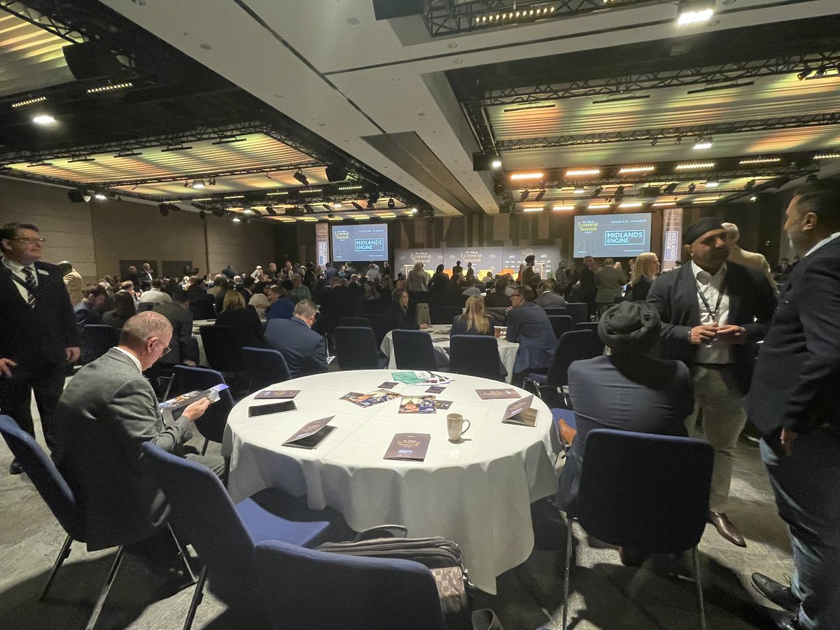 MatthewPotts's tweet photo. Packed house for the #midssummit23, looking forward to today’s programme. @InvestInShrops https://t.co/LGDuQOuN95