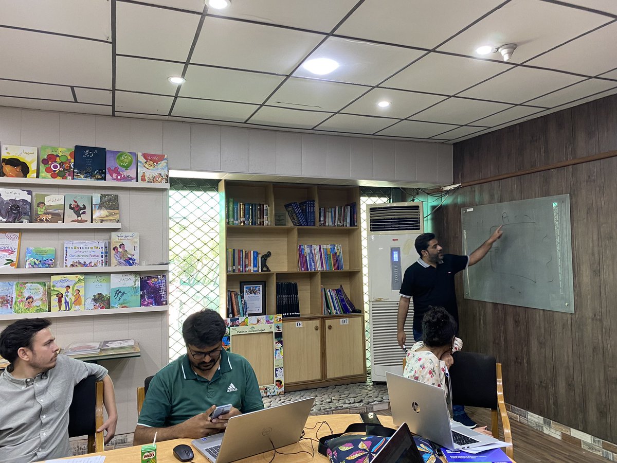 ASERPAKISTAN's tweet photo. Highlight from #ASERCYCLE23

ITA’s Inhouse Training of trainers has started today! 
Our lead trainers Waqas Bajwa, Usman Naz and Sahar Saeed providing the participants with technical trainings for ASER Pakistan!

#ITA #ITACEC #ASER #ASERPakistan #FCDO #Pakistan https://t.co/txW4CwGNbE
