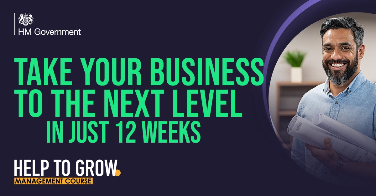 Access 12 weeks of learning, mentorship, and networking to enhance resilience, recovery, and long-term business growth with a 90% government-funded #HelptoGrow courses.

Starting on 28 September in Wilmslow & 02 October in Manchester

Register today - lnkd.in/eAfQSUPT