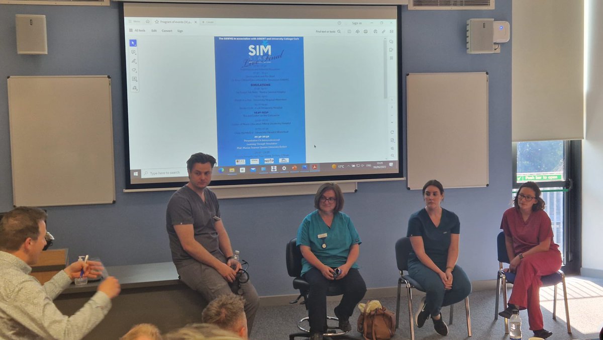 Incredibly proud of team <a href="/BGHsswhg/">Bantry General Hospital -SSWHG</a> the “forget me nots”  <a href="/magsie91/">maggie o shea</a> <a href="/a_cute_medANP/">Carol Walsh</a> <a href="/bohane_teresa/">Teresa Bohane</a> <a href="/ArtKelleher/">Art Kelleher</a> showcasing a very transferable sim on hypoactive delirium. Great fun and learning <a href="/SimStarsIRL/">SimStars</a> <a href="/UCCASSERT/">ASSERT Centre, UCC.</a> <a href="/MerlinTagaram/">Merlin tagaram</a> <a href="/BridAOSullivan/">Bridie O'Sullivan</a> <a href="/DrRoryOBrien/">Rory O'Brien</a> <a href="/StephRyng/">Steph Ryng</a>