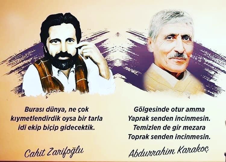 Bugün, güzel insanlar Cahit Zarifoğlu ve Abdurrahim Karakoç’un ölüm yıl dönümleri. Selam ve rahmet olsun.

~

Ölüm bize ne uzak, bize ne yakın ölüm;
Ölümsüzlüğü tattık, bize ne yapsın ölüm.

| Erdem Bayazıt