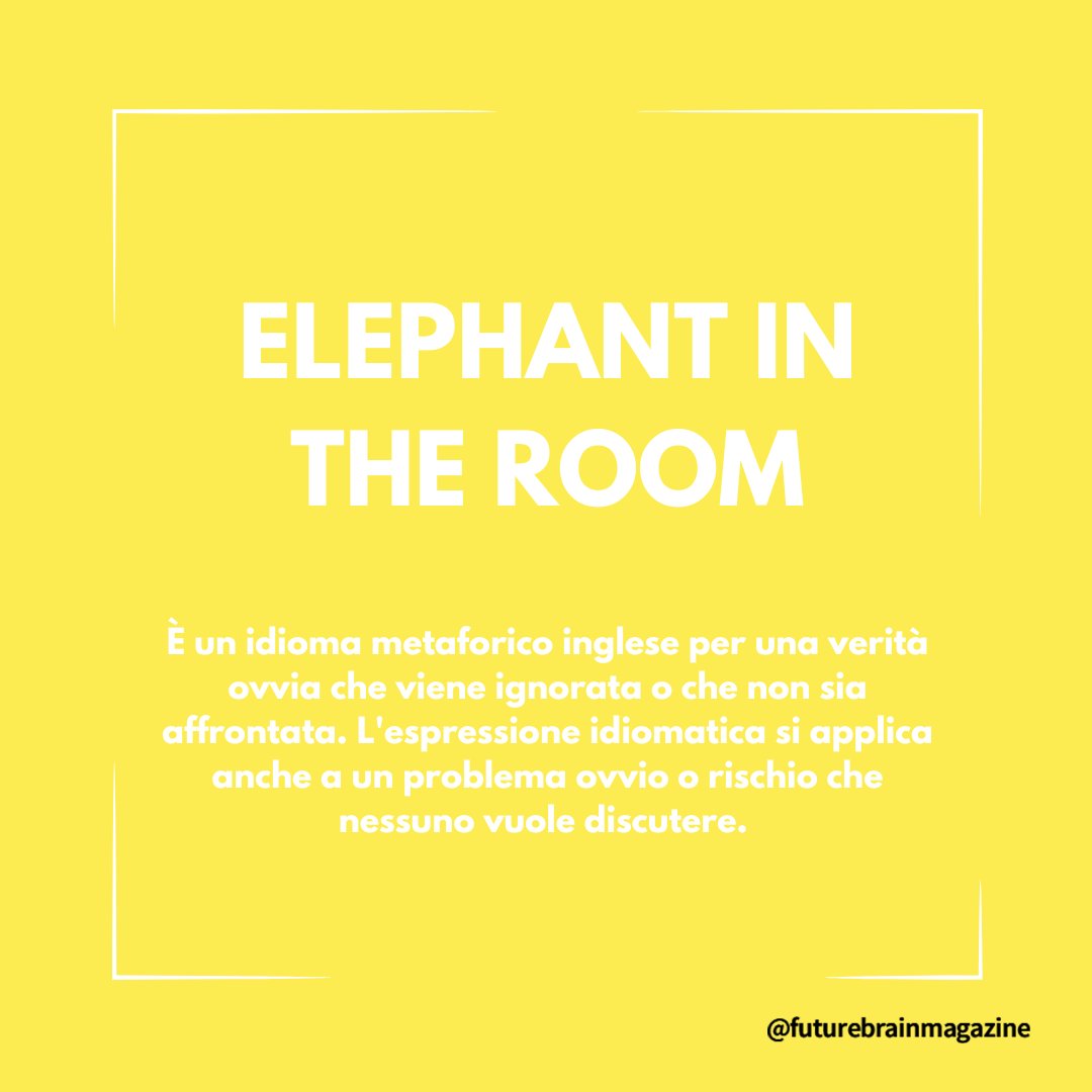 FutureBrain3's tweet photo. 1| Un modo di dire, spesso utilizzato anche in italiano, si basa sull'idea che un #elefante in una stanza sarebbe impossibile da trascurare.
Nel cinema, come anche nelle #serieTV, questo si trasforma in un escamotage narrativo, che può coinvolgere personaggi e spettatori in sala. https://t.co/rT4ZLI5p53