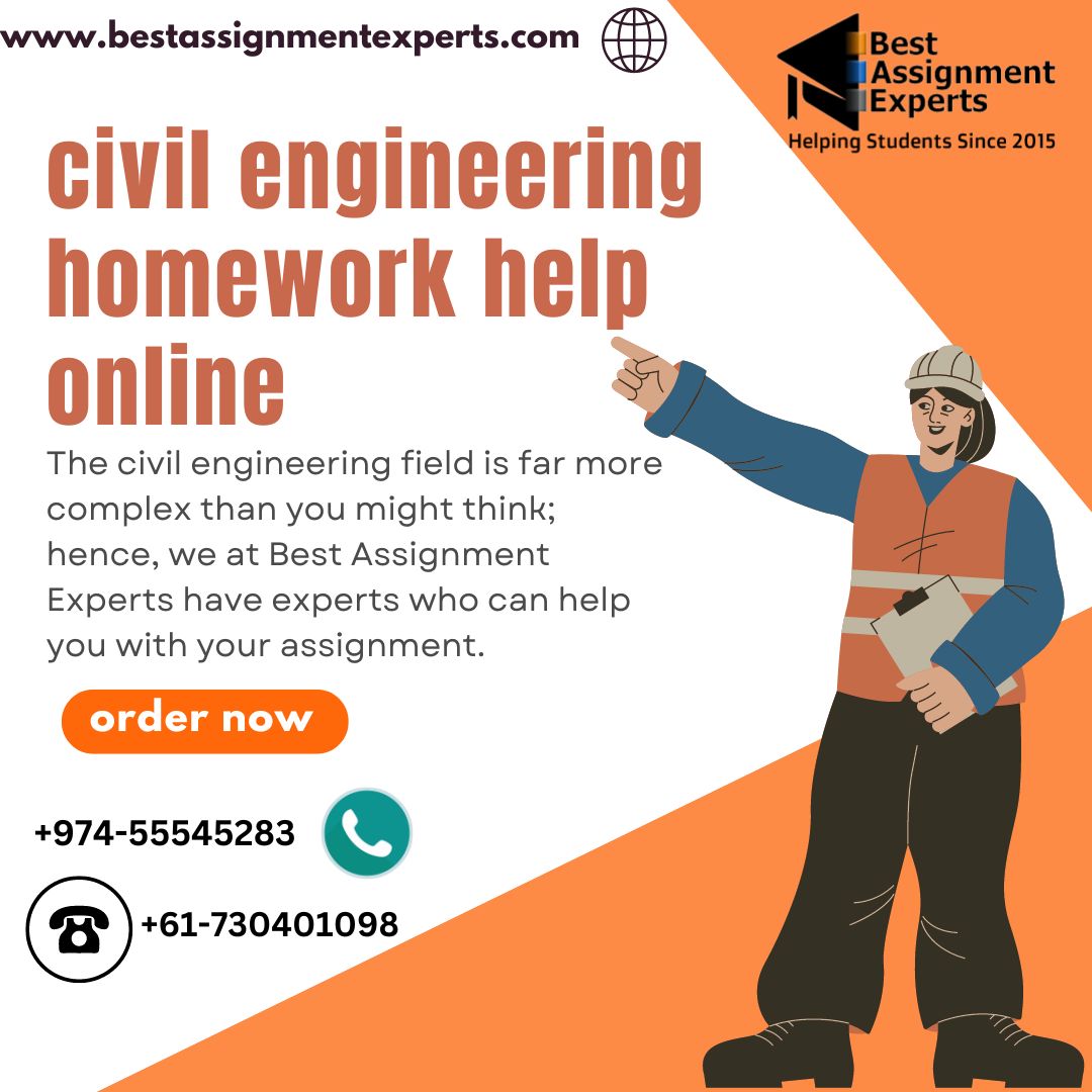 Rileys2214Smith's tweet image. Because civil engineering assignments are challenging, there is a huge demand for them. As a result, students turn to internet resources that offer civil engineering assignment assistance. #civilengineeringassignmenthelp  #civilassignmenthelp #onlinecivilengineeringAssignment