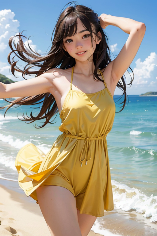 AIer1919's tweet photo. いや〜いいですね〜✨✨
#mkpr 夏の砂浜と少女
だけでごりっとpromptでちゃうし👒🏝️
アップサイズはしてませんが、とりあえずこんな感じですっていうのでpromptも含めて載せておきます😃
#BreakDomainRealistic #AIグラビア #AIアイドル #AI美人 #AI美女 #AIart #AIphotograph #stablediffusion https://t.co/FsOdmAkHXe