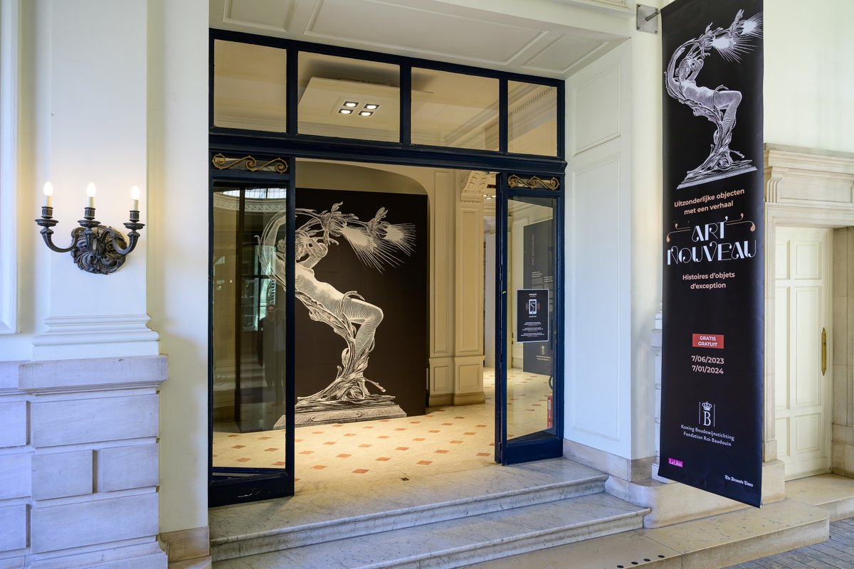 The exhibition of Art Nouveau is finally open! It showcases treasures from the King Baudouin Foundation's collection, including works by Victor Horta, Philippe Wolfers, and Henry van de Velde. Admission is free. #artnouveau2023 <a href="/BrusselsUrban/">Brussels</a> <a href="/K_B_Foundation/">King Baudouin Foundation</a>.