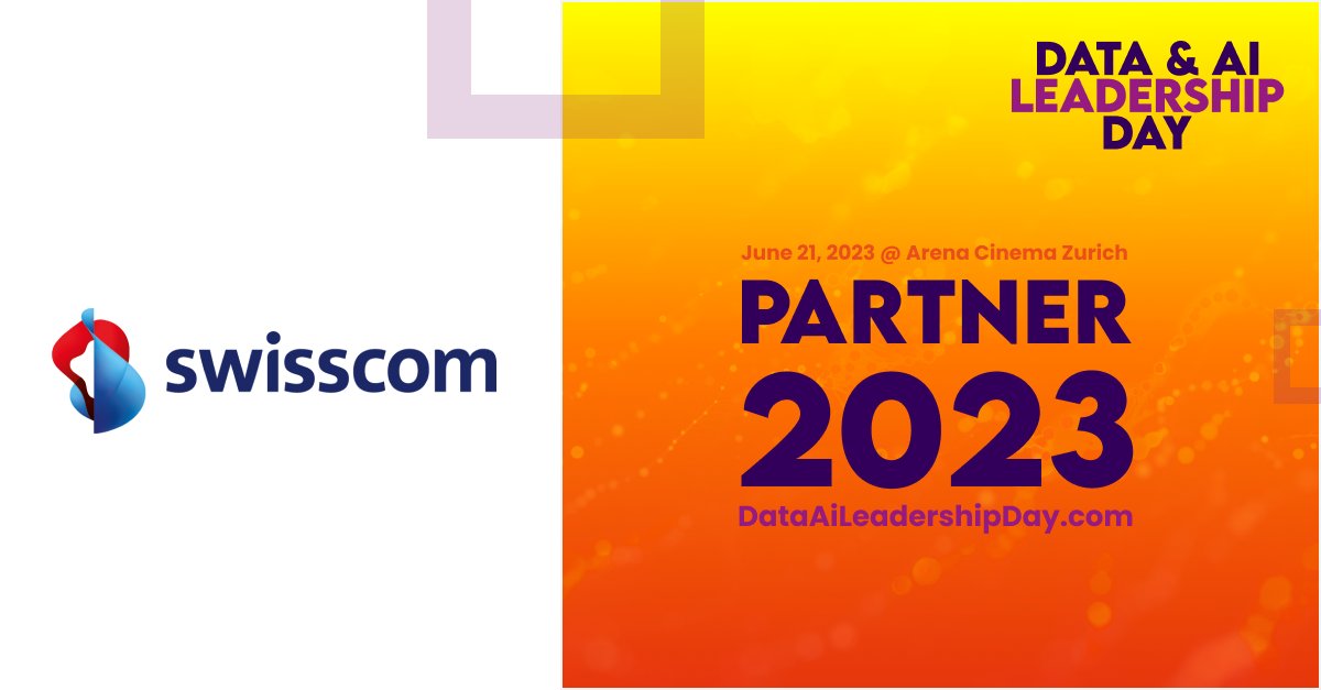 DataAILeadDay's tweet photo. Exciting News: Swisscom joins us as a Partner for this year’s Cloud Leadership Day and Data &amp; AI Leadership Day! 🎉
🚀 Together, we'll explore the future of cloud computing, data analytics, and AI. Register now to secure your spot 👉 https://t.co/oVWdMqXkXw https://t.co/jIGxhpcvgr