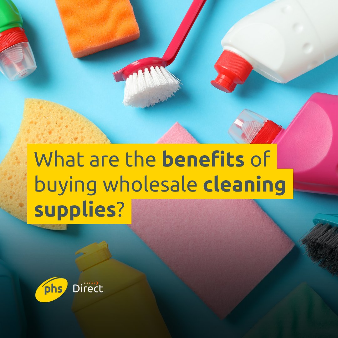 phsDirect_'s tweet photo. Buying wholesale cleaning supplies can effectively keep your business clean and ensure it has everything it needs. Some of the benefits include:

✔️ Save money, buy in bulk
✔️ Beat shortages to keep stocks maintained
✔️ Reduce your carbon footprint

>> https://t.co/GlLLypB4aO https://t.co/Zl6evki7Gu