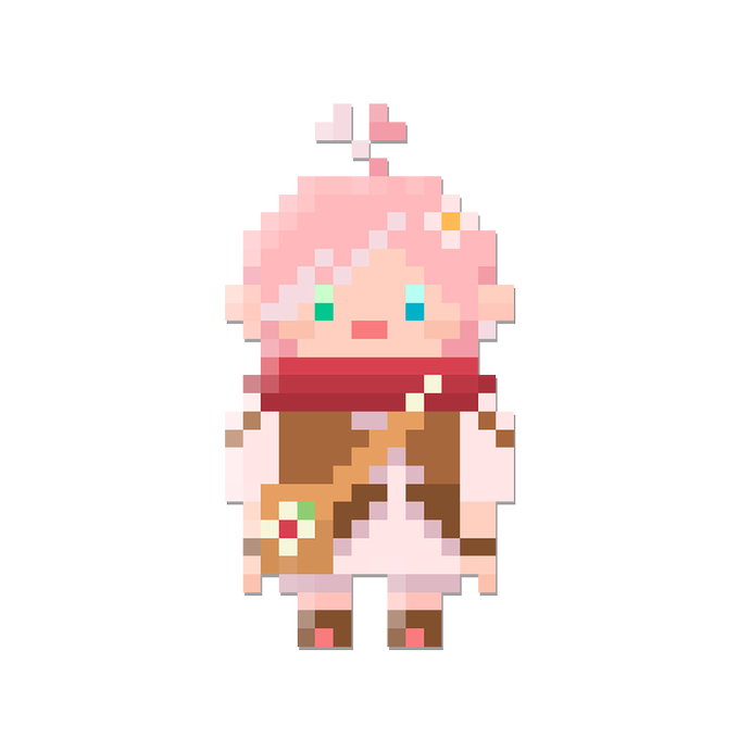 初期装備が可愛くて好きです #FF14 #pixelart   (C) SQUARE ENIX CO., LTD. All Rights Reserved.
