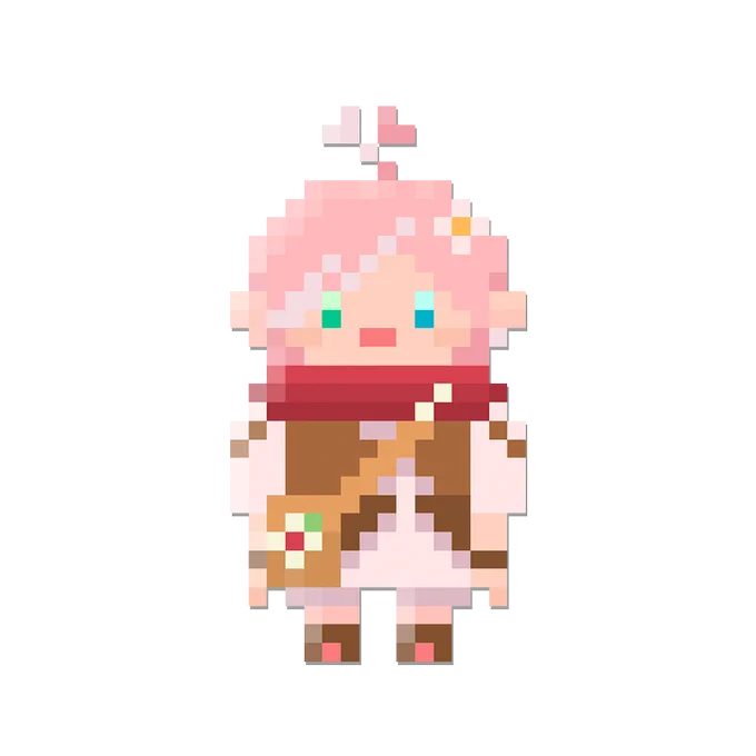 初期装備が可愛くて好きです #FF14 #pixelart   (C) SQUARE ENIX CO., LTD. All Rights Reserved.