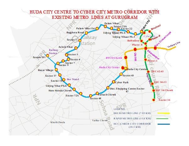 mansukhmandviya's tweet photo. Big Boost to Haryana's Infrastructure!

PM @NarendraModi Ji's Govt approves Metro Connectivity from HUDA City Centre to Cyber City, Gurugram with Spur to Dwarka Expressway.

It will enhance connectivity &amp; comfort and overall economic development in the area. 

#CabinetDecisions https://t.co/R1EzuA9QC3