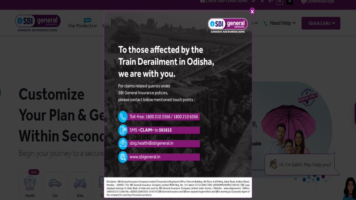 RahulRaikwar24's tweet photo. SBI General Insurance (@sbigeneral) @SBILife @TheOfficialSBI What is This "the number you have dialled is invalid please check the number you have dialled" Both Number on your website (https://t.co/wDdlxWqQbC). Is this @_DigitalIndia ? https://t.co/RwGLyTu6A7