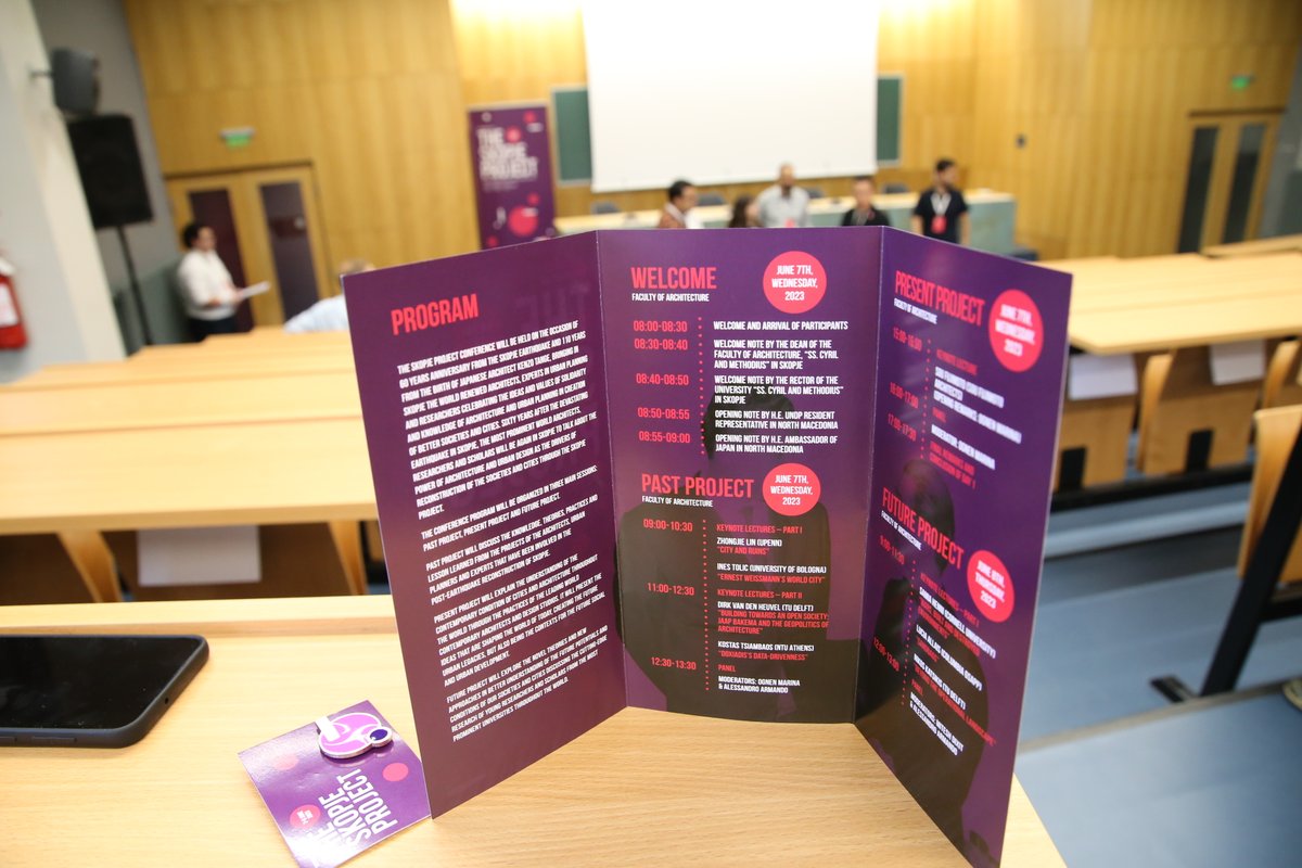 It was an honour for <a href="/UNDPMK/">UNDP MK</a> to open the Skopje Project conference together w/ Professor <a href="/OgnenMarina/">Ognen Marina</a> at the Faculty of Architecture. We commemorate #Skopje60 years of the earthquake by reflecting on the city's remarkable journey of resilience, solidarity, and transformation.