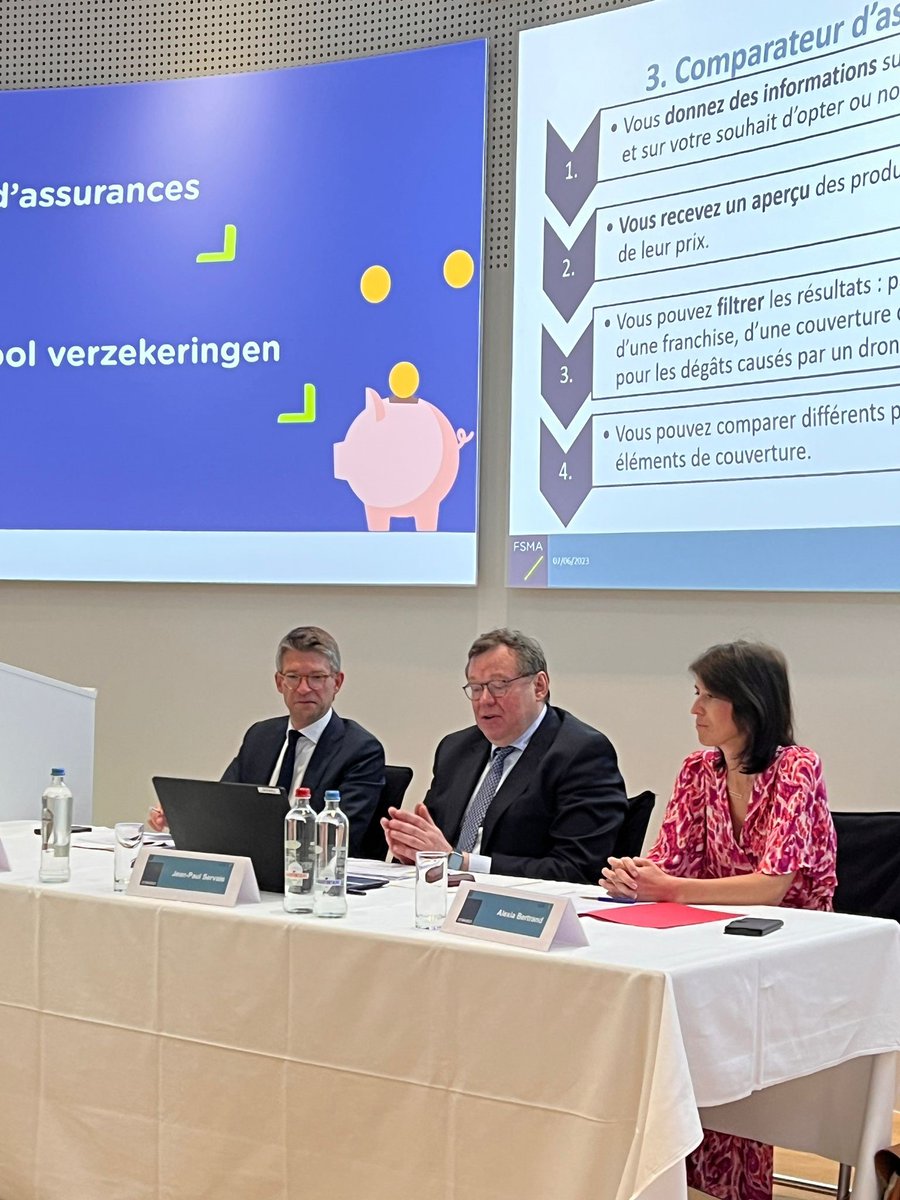 FSMA_info's tweet photo. 💻 La FSMA a présenté aujourd’hui le nouveau comparateur d'assurances RC familiale en présence de Pierre-Yves Dermagne, vice-Premier ministre et ministre de l'Économie et du Travail, et Madame @AlexiaBertrand_, secrétaire d'État au Budget et à la Protection des consommateurs. https://t.co/4kXyxm2P4s