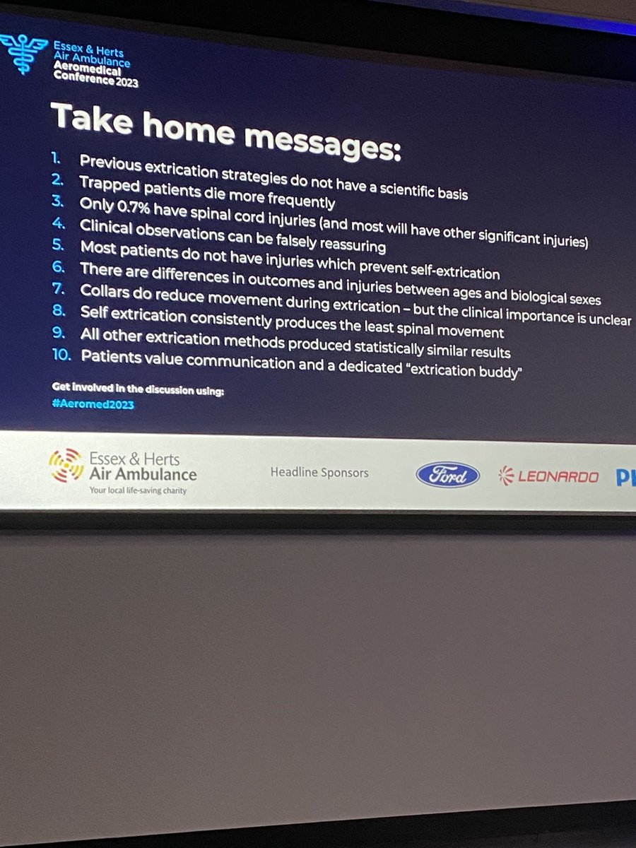 Excellent take home messages #aeromed2023