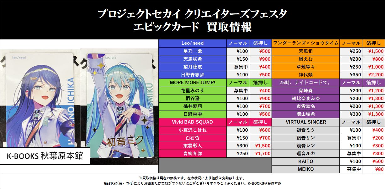 K-BOOKS秋葉原本館 動画系作品（Vtuber） on X: 