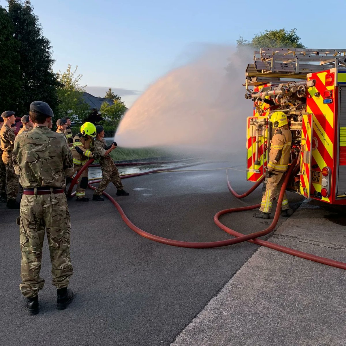 On Monday, the Sqn visited Ilkley Fire Station 

The crew there gave presentations on what <a href="/WYFRS/">West Yorkshire Fire and Rescue Service</a> do, as well as fire safety, before showing the Cadets around some of the kit that they use. 

The Cadets had a great evening and would like to thank all at the Station for the visit!