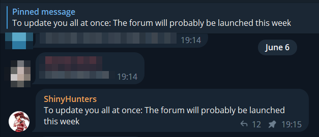 c4pt1kus's tweet photo. According to ShinyHunters, a new #BreachedForums probably will be up this week 😳 https://t.co/4hlaV4Ed3P