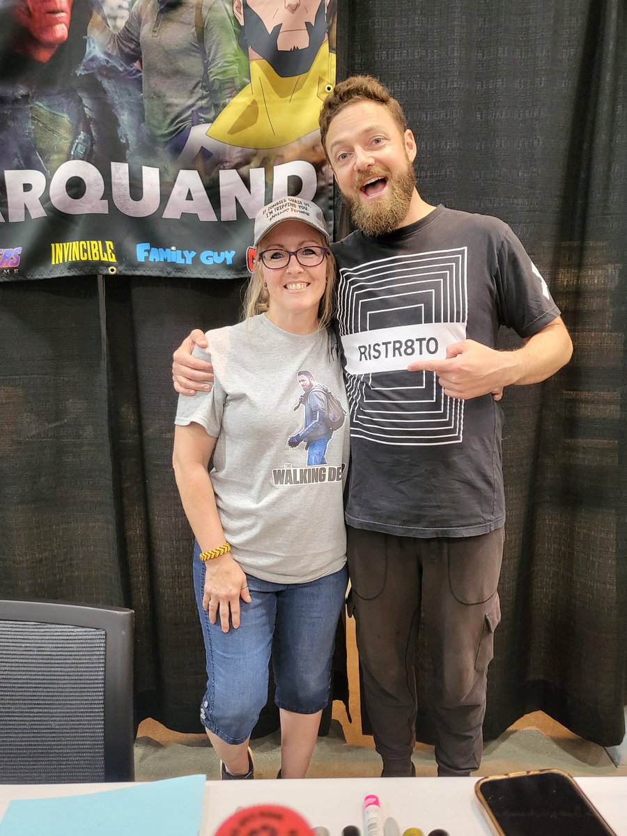 What an awesome guy!!! 
#TheWalkingDead
#rossmarquand
#desmoinescon