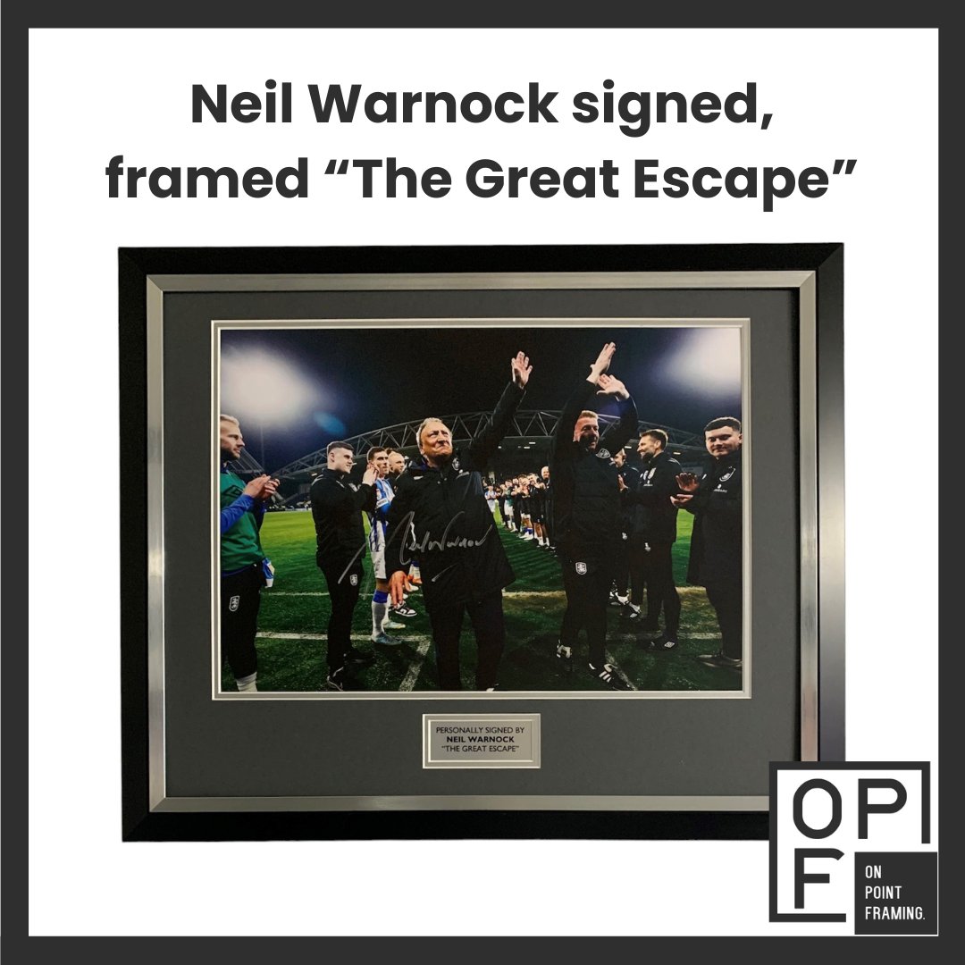 On Point Framing & Sports Memorabilia (@onpointframing) on Twitter photo Neil Warnock agrees to stay on as manager of #HuddersfieldTown next season after coming out of retirement to spark a spectacular #Championship relegation escape.
Find <a href="/htafc/">Huddersfield Town</a> #sportsmemorabilia, including #NeilWarnock's signed, framed "The Great Escape": opframing.co.uk/product/neil-w… Neil Warnock agrees to stay on as manager of #HuddersfieldTown next season after coming out of retirement to spark a spectacular #Championship relegation escape.
Find <a href="/htafc/">Huddersfield Town</a> #sportsmemorabilia, including #NeilWarnock's signed, framed "The Great Escape": opframing.co.uk/product/neil-w…