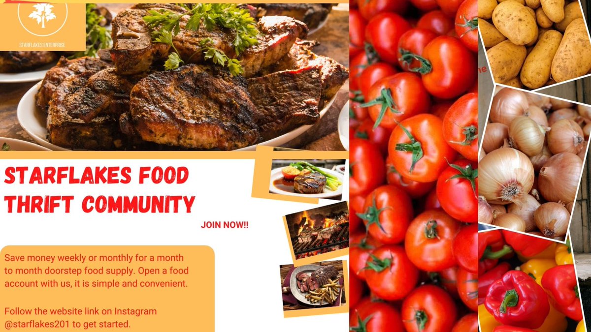 We provide physical and economic access to good food! Join the train, enjoy ease.
#thrift #thrifting #FoodStandardsSaveLives #FoodSecurity #Lagos #foodstuffs #groceries