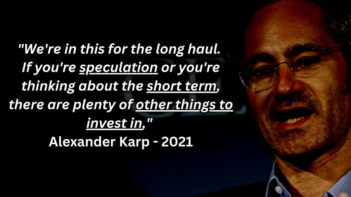 Drop me a 🙏below if you're in $PLTR for the long haul.

#AlexKarp
