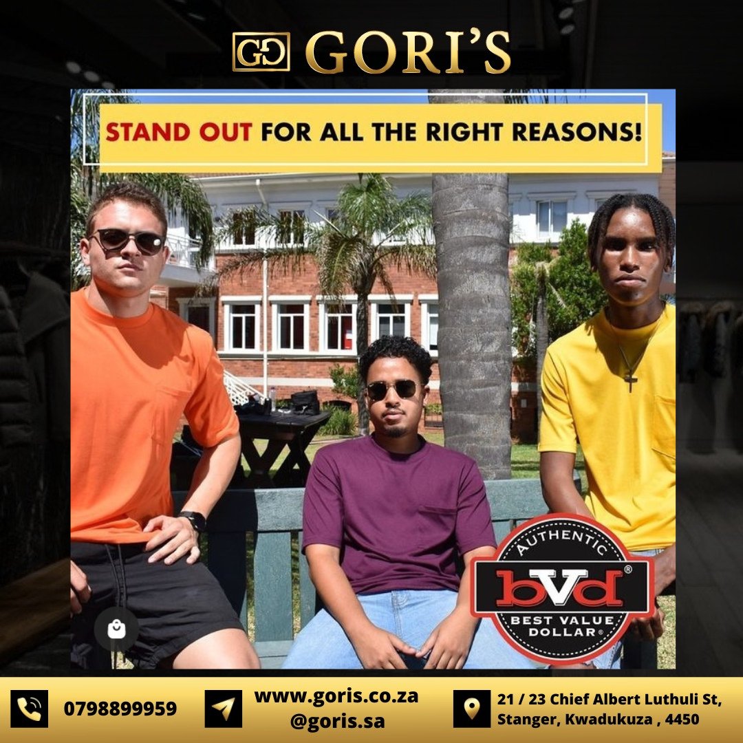GorisTm's tweet photo. 👕 ' stand out for all the right reasons! ' 

https://t.co/KeWUdGsbgf

Brand Name : BVD 
#bvd #bvdtshirts #bvdroundneck #oldschool #bvdtrend #streettrends 
 
Price : R200.00 
Sizes Available SS - 3XL 
 
➡️📞 🛒🔥🌏⬇️
 GORI'S 
📲 0798899959
' for the discerning Gentleman ' https://t.co/Hb5wMl4XY4