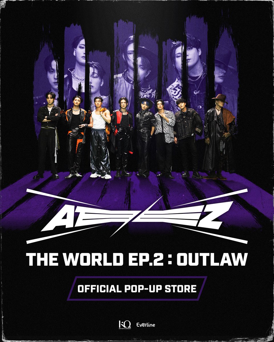 🏴‍☠️ATEEZ x EVERLINE [THE WORLD EP.2 : OUTLAW] OFFICIAL POP-UP