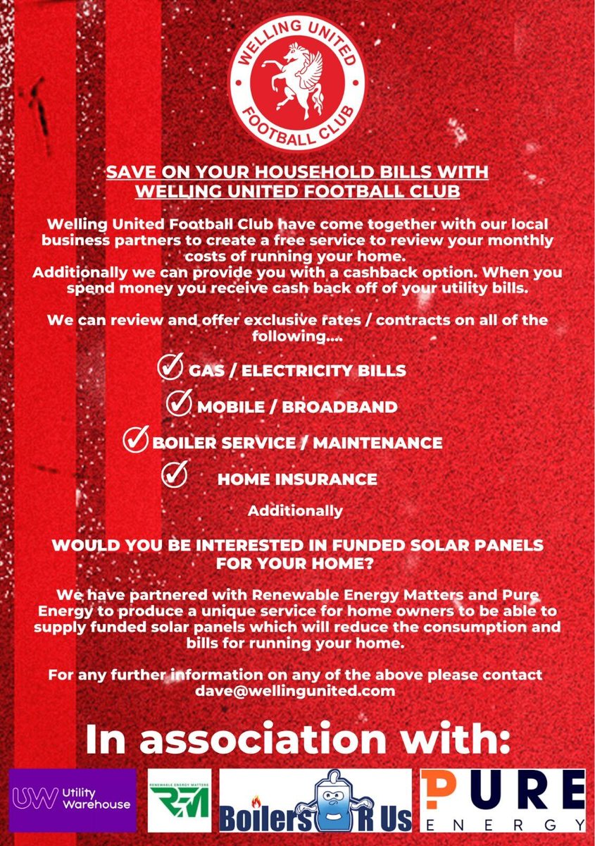 Welling United FC on Twitter "💡 Welling United have teamed up with