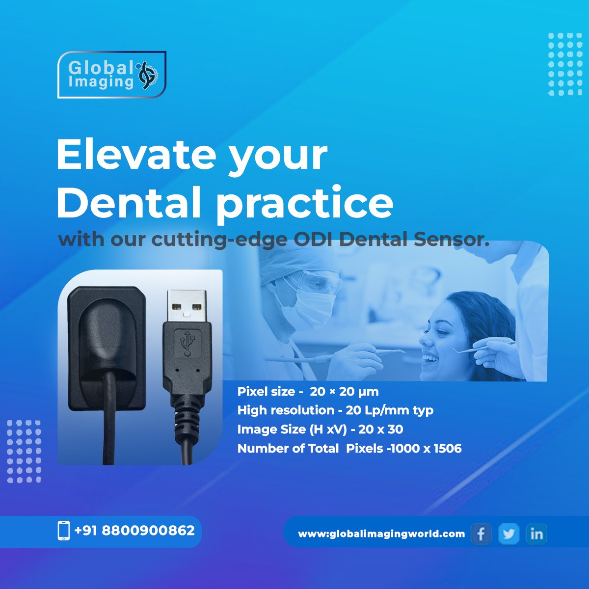 OfficialGIW's tweet photo. Experience dental imaging excellence with our advanced ODI Dental Sensor. Superior image quality, reduced radiation exposure, instant acquisition. Elevate your practice today!
For More: https://t.co/84rD2u8UkL

#Globalimagingworld #DentalImaging #CuttingEdgeTechnology https://t.co/2R4x94T3ef